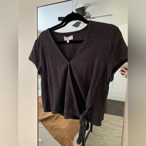 Madewell Texture & Thread wrap tie top